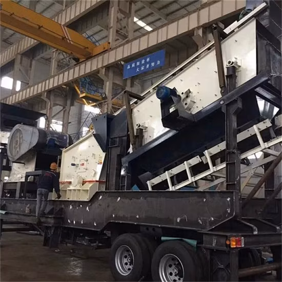 frantumatore mobile a mascella/cono/impatto della Pozzolana di 75KW 50-100T/H per il carbone/minerale minerale/miniera d'oro del calcare