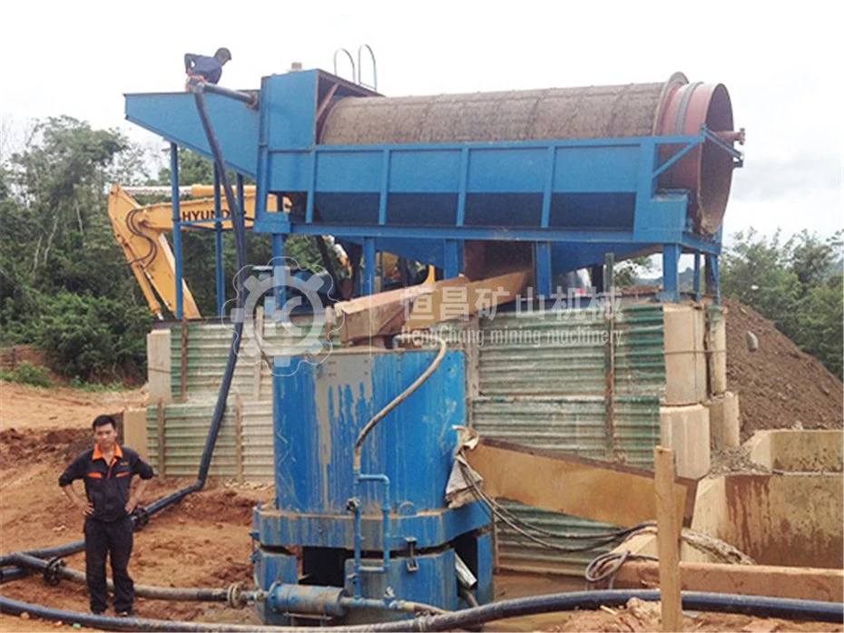 Ghana Gold Trommel Washing Plant Alluvial Gold Recovery Machine Sand Washer Mobile Gold Mining Plant