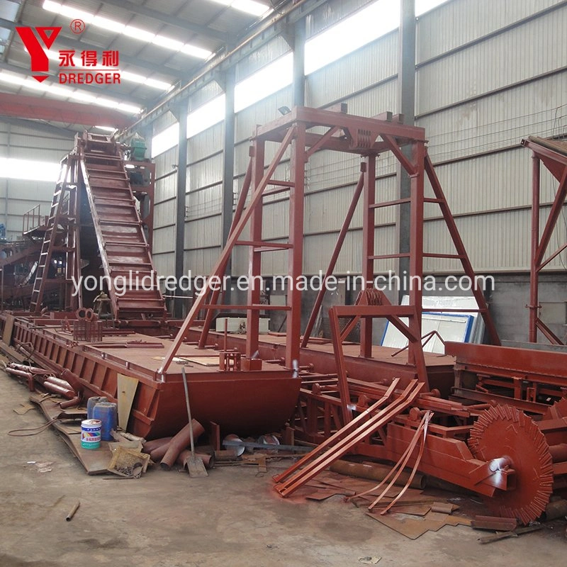 Bucket Chain Type Gold Dredger for River Gold Dredging