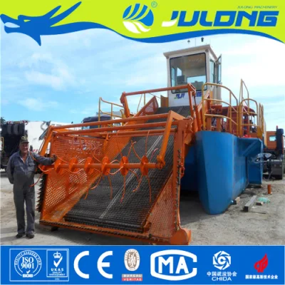 Julong Aquatic Weed Harvester Barca per la pulizia della superficie dell'acqua